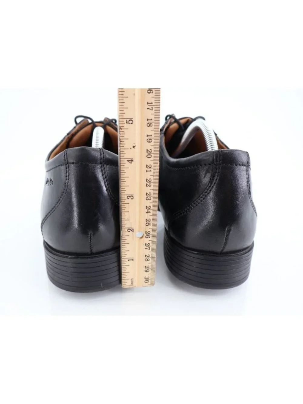 Clarks Men's Whiddon Cap Oxford Size 12M Black Leather Lace Up Dress Shoes